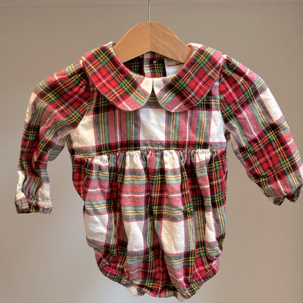 Hanna Andersson Red Flannel bubble.